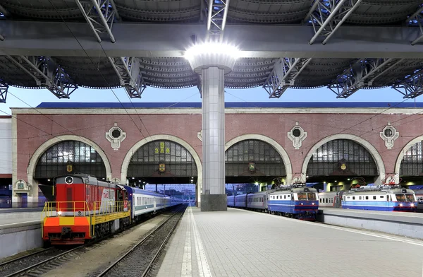 Kazansky terminal ferroviário (Kazansky vokzal) é um dos nove terminais ferroviários em Moscou, Rússia . — Fotografia de Stock