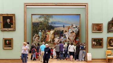 Devlet Tretyakov Galerisi, Moskova, Rusya, Rus güzel sanatlar dünyanın en önde gelen emanetçi bir sanat galerisi var. Galerinin geçmiş 1856 yılında başlar