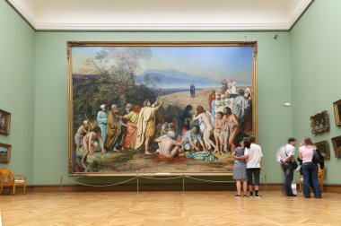 Devlet Tretyakov Galerisi, Moskova, Rusya, Rus güzel sanatlar dünyanın en önde gelen emanetçi bir sanat galerisi var. Galerinin geçmiş 1856 yılında başlar