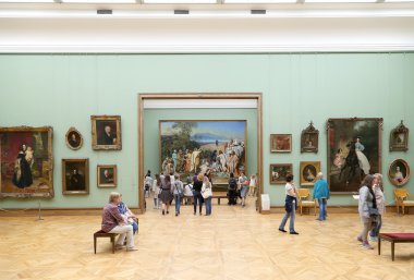 Devlet Tretyakov Galerisi, Moskova, Rusya, Rus güzel sanatlar dünyanın en önde gelen emanetçi bir sanat galerisi var. Galerinin geçmiş 1856 yılında başlar