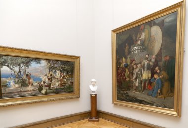 Devlet Tretyakov Galerisi, Moskova, Rusya, Rus güzel sanatlar dünyanın en önde gelen emanetçi bir sanat galerisi var. Galerinin geçmiş 1856 yılında başlar