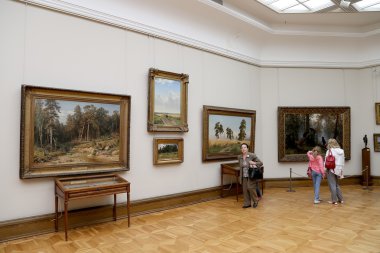 Devlet Tretyakov Galerisi, Moskova, Rusya, Rus güzel sanatlar dünyanın en önde gelen emanetçi bir sanat galerisi var. Galerinin geçmiş 1856 yılında başlar.