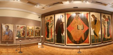 Devlet Tretyakov Galerisi, Moskova, Rusya, Rus güzel sanatlar dünyanın en önde gelen emanetçi bir sanat galerisi var. Galerinin geçmiş 1856 yılında başlar.