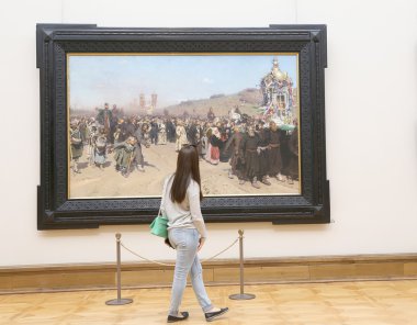 Devlet Tretyakov Galerisi, Moskova, Rusya, Rus güzel sanatlar dünyanın en önde gelen emanetçi bir sanat galerisi var. Galerinin geçmiş 1856 yılında başlar.