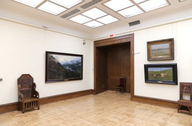 Devlet Tretyakov Galerisi, Moskova, Rusya, Rus güzel sanatlar dünyanın en önde gelen emanetçi bir sanat galerisi var. Galerinin geçmiş 1856 yılında başlar.