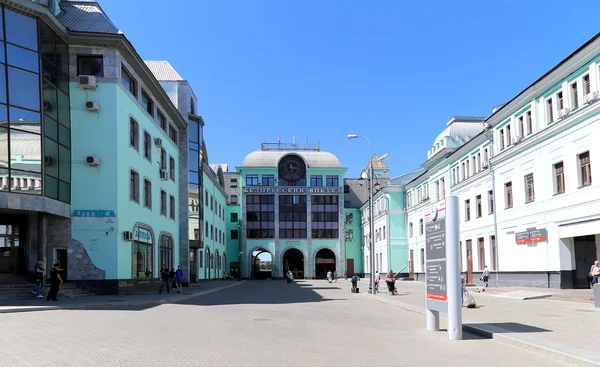 Estação ferroviária de Belorussky é uma das nove principais estações ferroviárias em Moscou, Rússia — Fotografia de Stock