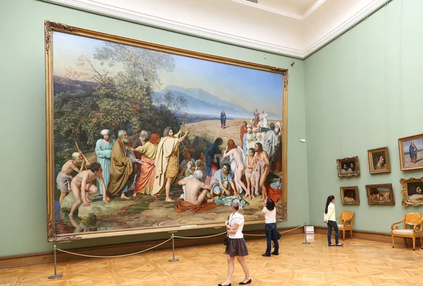 State Tretyakov Gallery è una galleria d'arte a Mosca, Russia, il principale depositario di belle arti russe nel mondo. La storia della galleria inizia nel 1856 — Foto Stock