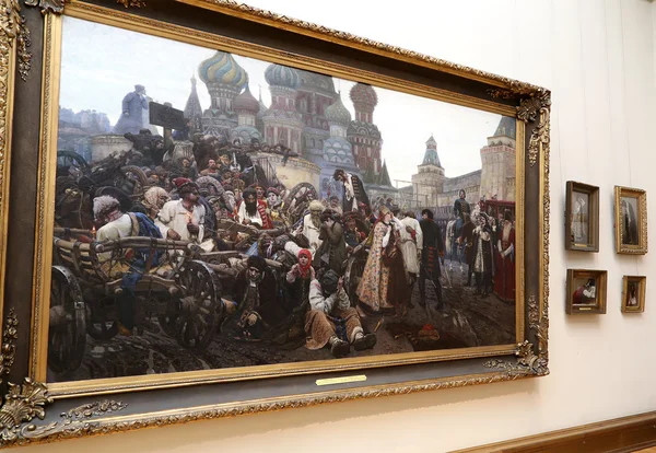 Die staatliche Tretjakow-Galerie ist eine Kunstgalerie in Moskau, Russland, das weltweit führende Depot für russische bildende Kunst. Die Geschichte der Galerie beginnt 1856. — Stockfoto