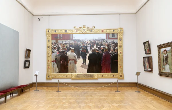 State Tretyakov Gallery es una galería de arte en Moscú, Rusia, el principal depositario de arte ruso en el mundo. La historia de la galería comienza en 1856 . — Foto de Stock