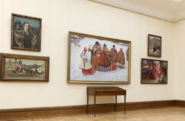 Die staatliche Tretjakow-Galerie ist eine Kunstgalerie in Moskau, Russland, das weltweit führende Depot für russische bildende Kunst. Die Geschichte der Galerie beginnt 1856. — Stockfoto