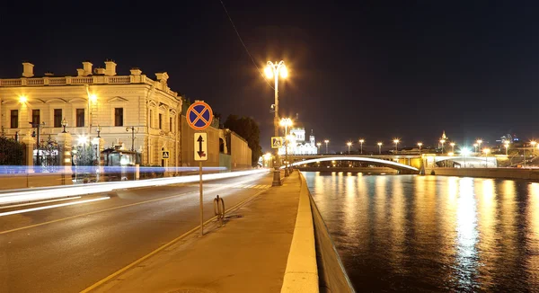 Vue de nuit du Kremlin, Moscou, Russie- la vue la plus populaire de Moscou — Photo