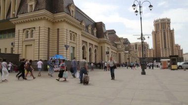 Paveletsky tren istasyonu ve yolcu--biri dokuz ana tren istasyonları, Moskova, Rusya