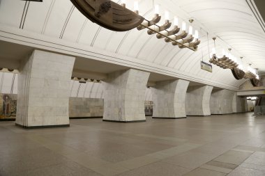 Metro station Chekhovskaya  in Moscow, Russia. It was opened in 08.11.1983