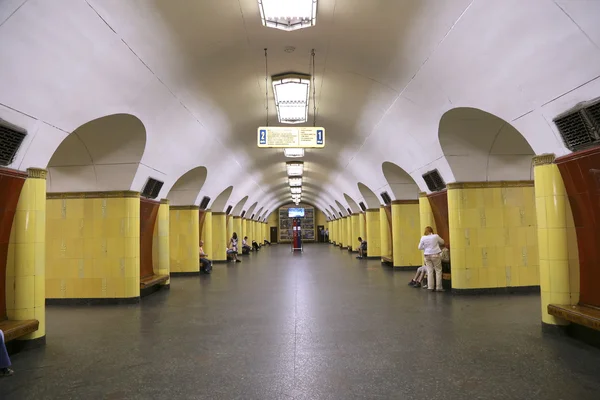 Tunnelbanestationen Rizhskaya i Moskva. Det öppnades i 01.05.1958 — Stockfoto