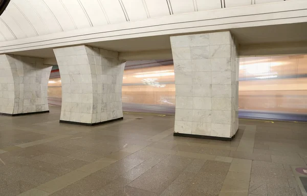 Metro station Chekhovskaya  in Moscow, Russia. It was opened in 08.11.1983 — Stok fotoğraf