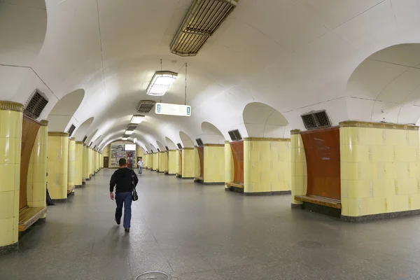 Tunnelbanestationen Rizhskaya i Moskva. Det öppnades i 01.05.1958 — Stockfoto