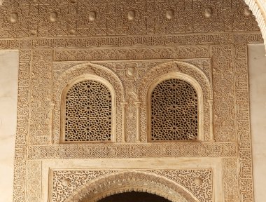Alhambra, Granada, İspanya, İslam tilework detay