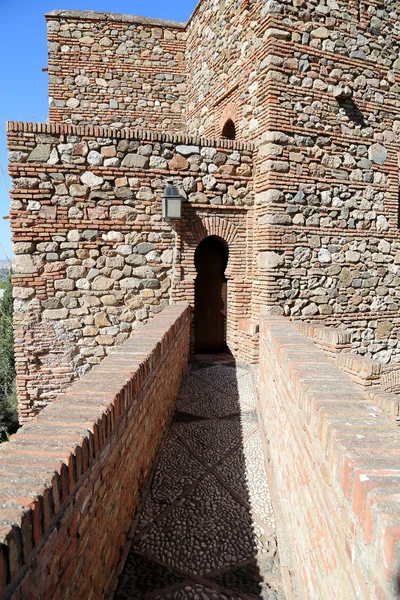 Alcazaba kasteel. Malaga, Andalusie, Spanje — Stockfoto