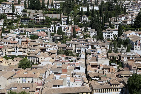 Vista para a cidade de Granada — Fotografia de Stock