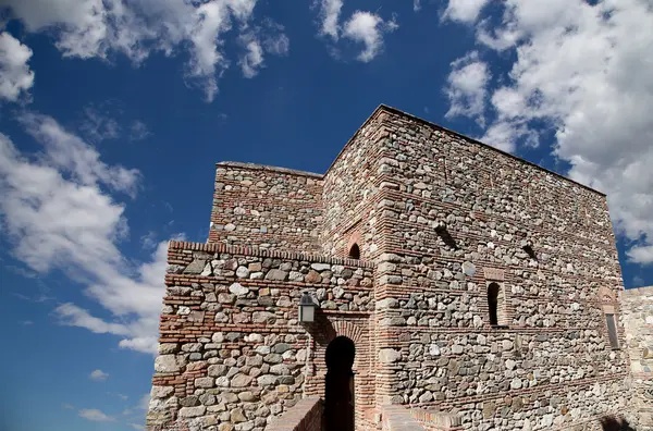 Zamek Alcazaba. Malaga, Andaluzja, Południowa Hiszpania — Zdjęcie stockowe