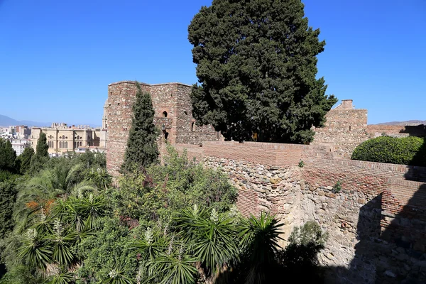Alcazaba-slottet. Málaga, Andalusien, Spanien — Stockfoto