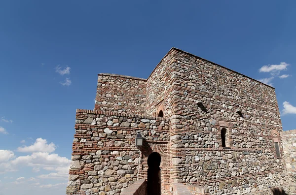 Zamek Alcazaba. Malaga, Andaluzja, Południowa Hiszpania — Zdjęcie stockowe