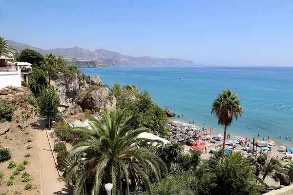 Vue depuis le balcon de l'Europe à Nerja, Espagne — Photo