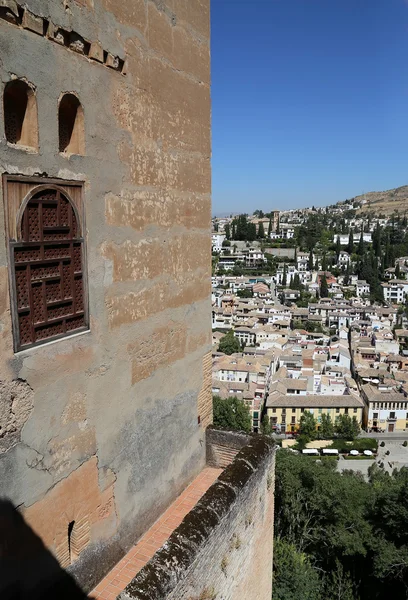 Vista para a cidade de Granada — Fotografia de Stock