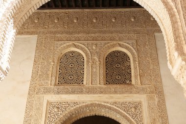 Alhambra, Granada, İspanya, İslam tilework detay
