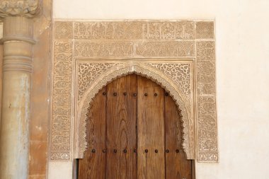 Alhambra, Granada, İspanya, İslam tilework detay