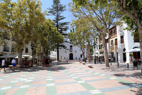 Balcon de Europa w miejscowości Nerja, Andaluzja, Południowa Hiszpania — Zdjęcie stockowe