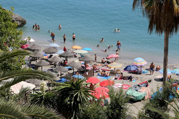 Vue depuis le balcon de l'Europe à Nerja, Espagne — Photo