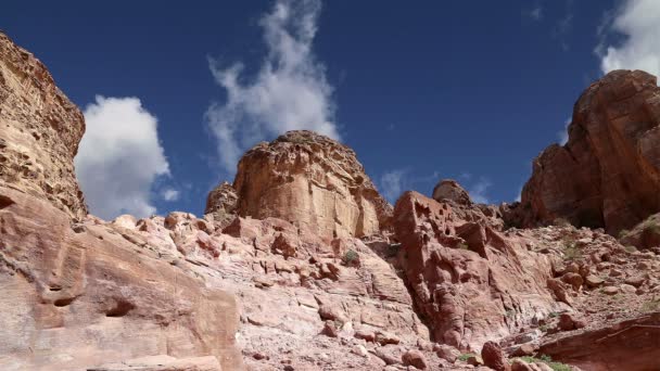 Montanhas de Petra, Jordânia — Vídeo de Stock