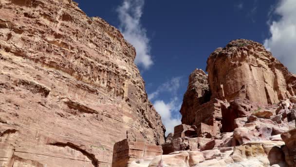 Bergen i Petra, Jordan — Stockvideo