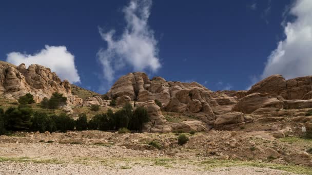 佩特拉，Jordan 的山 — 图库视频影像