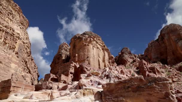 Montanhas de Petra, Jordânia — Vídeo de Stock