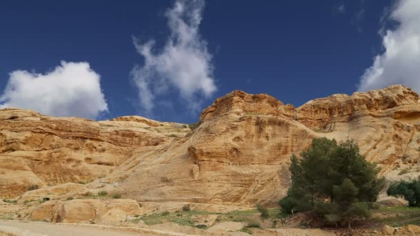 Montanhas de Petra, Jordânia — Vídeo de Stock