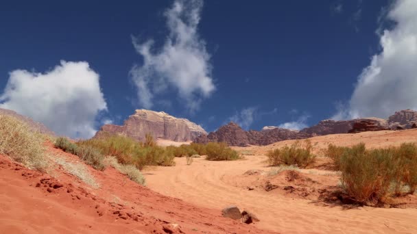 瓦迪朗姆酒沙漠，Jordan — 图库视频影像