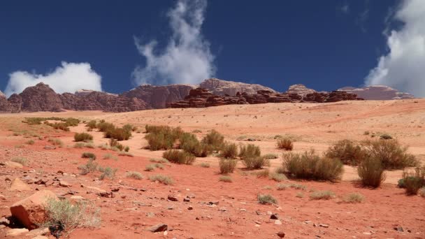 Poušť Wádí Rum, Jordan — Stock video