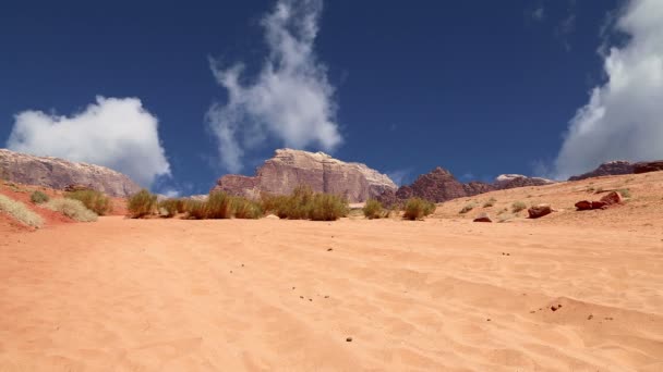 Wadi Rum Desert, Iordania — Videoclip de stoc