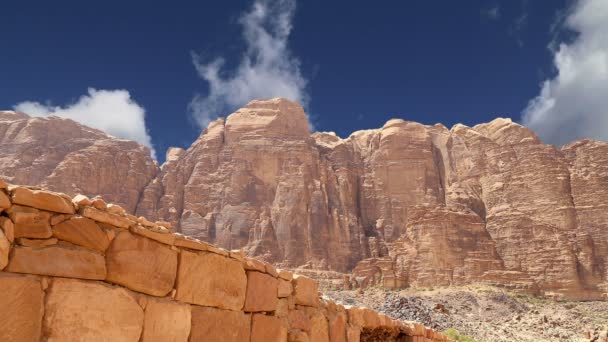 Wadi Rum Wüste, Jordanien — Stockvideo
