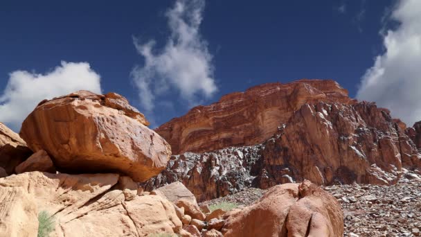 瓦迪朗姆酒沙漠，Jordan，中东 — 图库视频影像