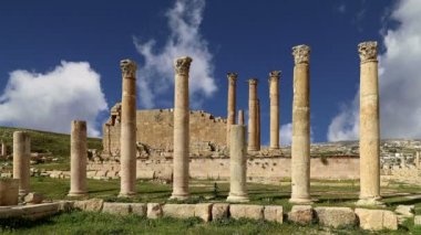 başkenti ve en büyük jerash governorate, Ürdün jerash (Antik gerasa), Ürdün şehirde roman ruins