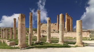 başkenti ve en büyük jerash governorate, Ürdün jerash (Antik gerasa), Ürdün şehirde roman ruins