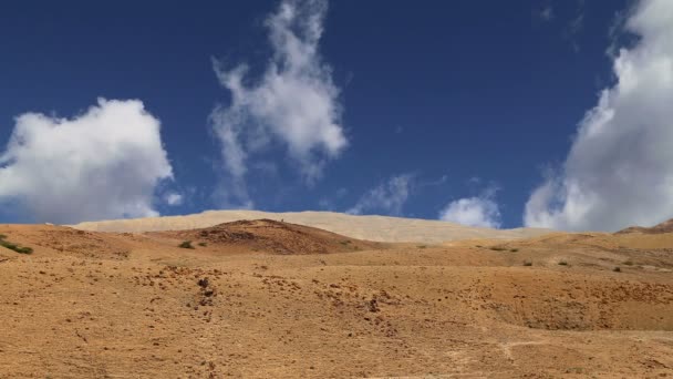 Pouštní horské krajiny, Jordan, Střední východ — Stock video