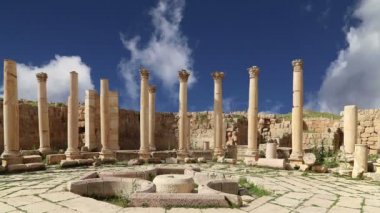 başkenti ve en büyük jerash governorate, Ürdün jerash (Antik gerasa), Ürdün şehirde roman ruins