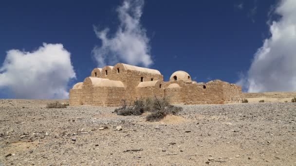 Quseir Castello deserto di Amra vicino ad Amman, Giordania — Video Stock