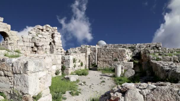 Bezienswaardigheden in Amman City-Old Roman Citadel Hill, Jordanië — Stockvideo