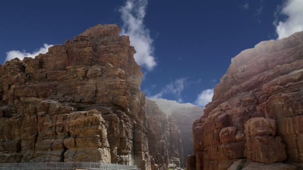 Rocks Wadi Mujib, Jordânia — Vídeo de Stock