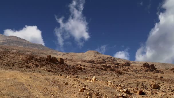 Πέτρα έρημο, Jordan, Μέση Ανατολή — Αρχείο Βίντεο